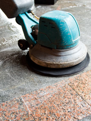 Buffing-marble-floors