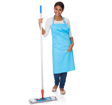 Cleaner-with-broom